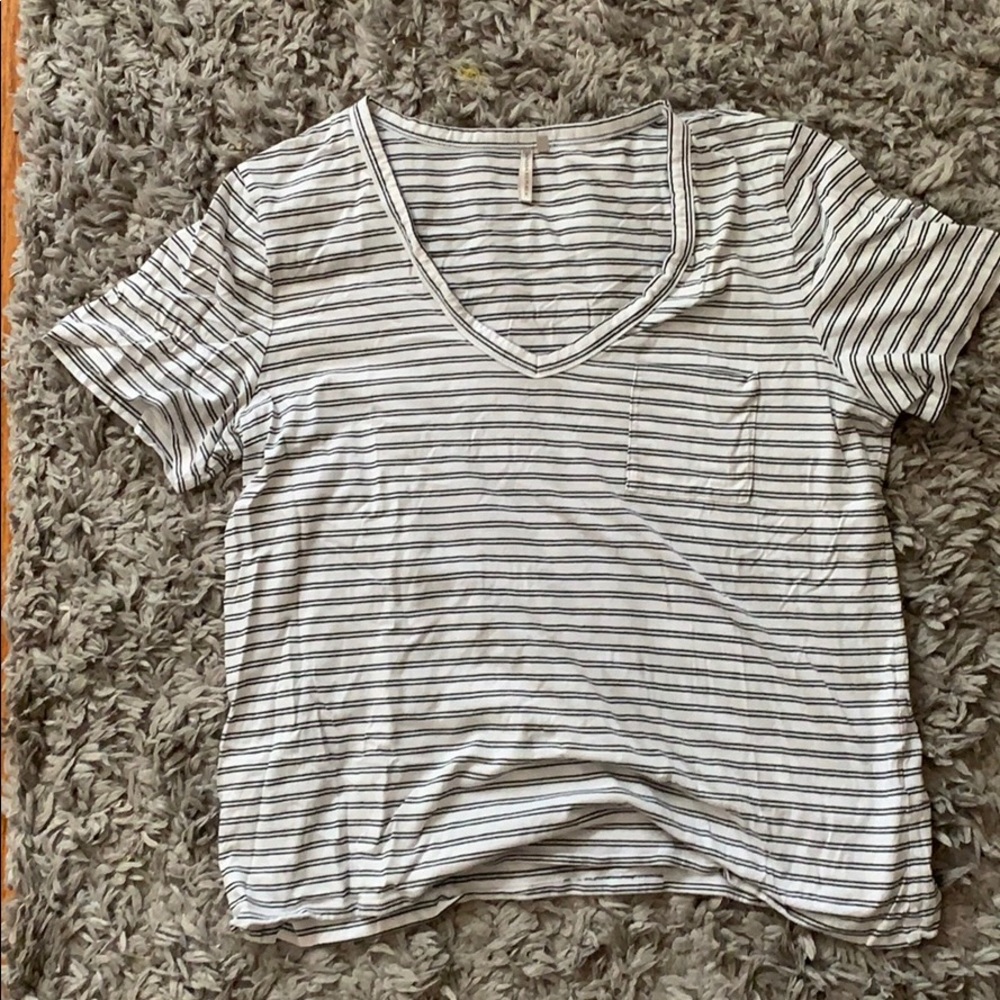 Banana Republic Plus Size Boyfriend Striped Tee